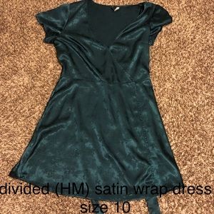 Satin Kimono-Like H&M Wrap Dress